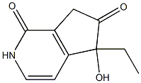 1H-Cyclopenta[c]pyridine-1,6(2H)-dione,5-ethyl-5,7-dihydro-5-hydroxy-(9CI) Struktur