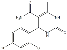 5-Pyrimidinecarboxamide,4-(2,4-dichlorophenyl)-1,2,3,4-tetrahydro-6-methyl-2-oxo-(9CI) 结构式