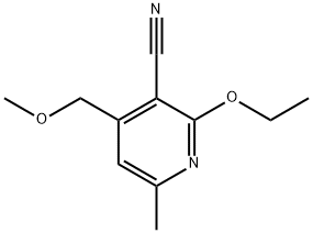 3-Pyridinecarbonitrile,2-ethoxy-4-(methoxymethyl)-6-methyl-(9CI) Struktur