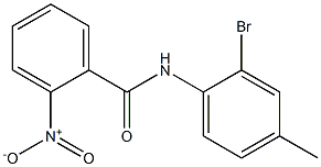 N-(2-bromo-4-methylphenyl)-2-nitrobenzamide Structure