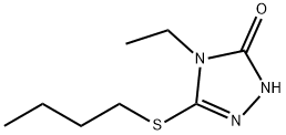 3H-1,2,4-Triazol-3-one,5-(butylthio)-4-ethyl-2,4-dihydro-(9CI) Struktur