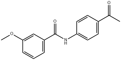 N-(4-acetylphenyl)-3-methoxybenzamide Structure