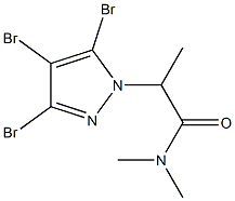 3,4,5-Tribromo-N,N,α-trimethyl-1H-pyrazole-1-acetamide Structure