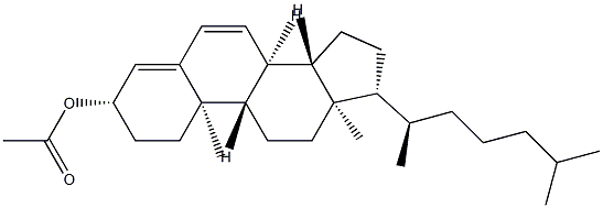 3β-アセトキシ-4,6-コレスタジエン 化学構造式