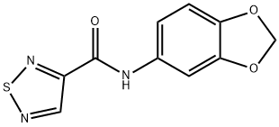 1,2,5-Thiadiazole-3-carboxamide,N-1,3-benzodioxol-5-yl-(9CI) Structure