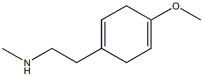 1,4-Cyclohexadiene-1-ethanamine,4-methoxy-N-methyl-(9CI) Structure