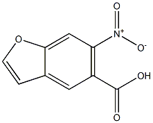 5-Benzofurancarboxylicacid,6-nitro-(9CI) Struktur