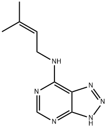 7-[(3-Methyl-2-butenyl)amino]-3H-v-triazolo[4,5-d]pyrimidine 结构式