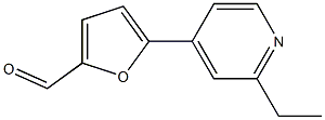 2-Furancarboxaldehyde,5-(2-ethyl-4-pyridinyl)-(9CI) 化学構造式