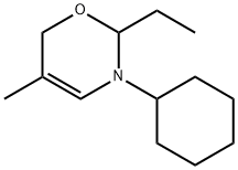 2H-1,3-Oxazine,3-cyclohexyl-2-ethyl-3,6-dihydro-5-methyl-(9CI),342625-73-4,结构式