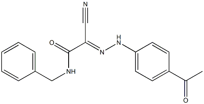 2-[(4-acetylphenyl)hydrazono]-N-benzyl-2-cyanoacetamide,342783-67-9,结构式