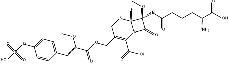头霉素 A, 34279-78-2, 结构式