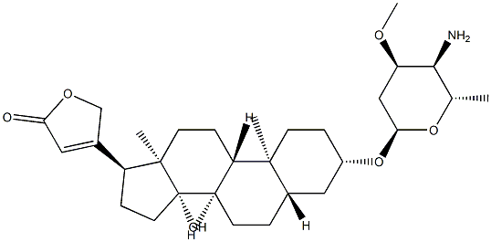 (17α)-3β-[(4-Amino-3-O-methyl-2,4,6-trideoxy-α-L-arabino-hexopyranosyl)oxy]-14-hydroxy-5α-card-20(22)-enolide|