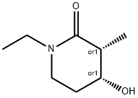 2-Piperidinone, 1-ethyl-4-hydroxy-3-methyl-, (3R,4R)-rel- (9CI),343138-40-9,结构式