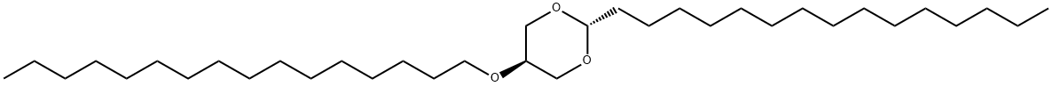 (2α,5β)-5-Hexadecyloxy-2-pentadecyl-1,3-dioxane 结构式