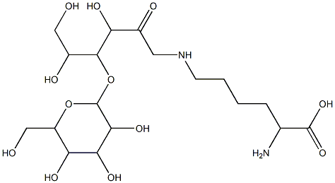 epsilon-N-1-(1-deoxylactulosyl)lysine 结构式