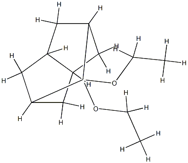 2,5-Methanopentalene,7,7-diethoxyoctahydro-(9CI) Struktur