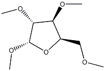 Methyl 2-O,3-O,5-O-trimethyl-α-D-xylofuranoside 结构式