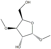 Methyl 3-O-methyl-α-D-xylofuranoside 结构式