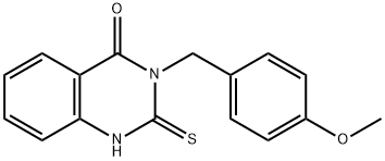 3-[(4-methoxyphenyl)methyl]-2-sulfanylidene-1H-quinazolin-4-one Structure