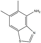 4-Benzothiazolamine,5,6-dimethyl-(9CI) 结构式