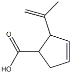 3-Cyclopentene-1-carboxylicacid,2-(1-methylethenyl)-(9CI) Struktur