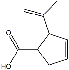 3-Cyclopentene-1-carboxylicacid,2-(1-methylethenyl)-(9CI),343865-05-4,结构式