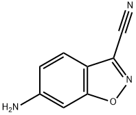 1,2-Benzisoxazole-3-carbonitrile,6-amino-(9CI) Structure