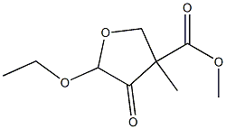 3-Furancarboxylicacid,5-ethoxytetrahydro-3-methyl-4-oxo-,methylester(9CI) Struktur