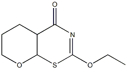 4H,5H-Pyrano[3,2-e]-1,3-thiazin-4-one,2-ethoxy-4a,6,7,8a-tetrahydro-(9CI) Struktur