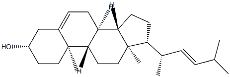 (22E,20S)-26,27-ビスノルエルゴスタ-5,22-ジエン-3β-オール 化学構造式