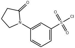3-(2-O×o-pyrrolidin-1-yl)benzenesulfonyl chloride Structure
