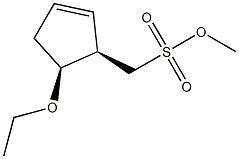 2-Cyclopentene-1-methanol,5-ethoxy-,methanesulfonate,(1R,5S)-rel-(9CI)|