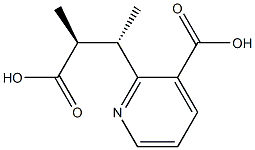 (αS,βS)-3-Carboxy-α,β-dimethyl-2-pyridinepropionic acid Struktur