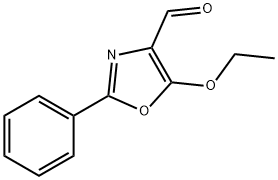 4-Oxazolecarboxaldehyde,5-ethoxy-2-phenyl-(9CI) 化学構造式