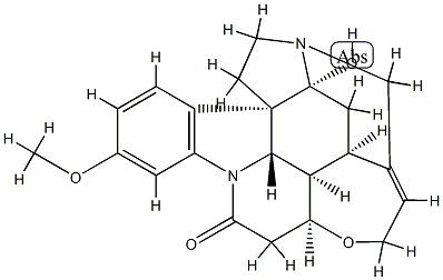 16-Hydroxy-3-methoxystrychnidin-10-one Structure