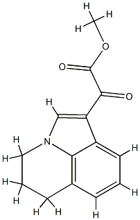 2-(5,6-二氢-4H-吡咯并[3,2,1-IJ]喹啉-1-基)-2-氧代乙酸甲酯 结构式