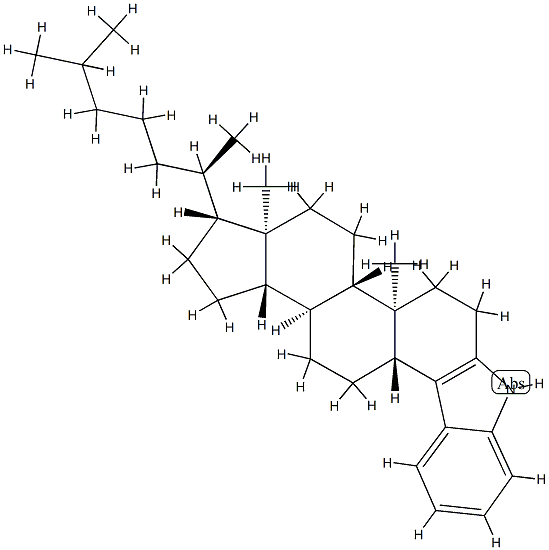 1'H-5α-Cholest-3-eno[3,4-b]indole,34535-55-2,结构式