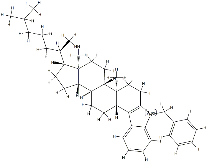 1'-Phenylmethyl-1'H-5α-cholest-3-eno[3,4-b]indole Structure