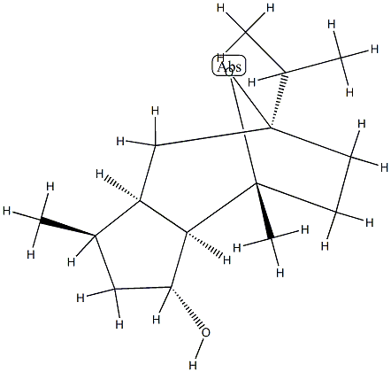 (1R,3aβ,8aβ)-Decahydro-1α,4-dimethyl-7-isopropyl-4α,7α-epoxyazulen-3β-ol 结构式