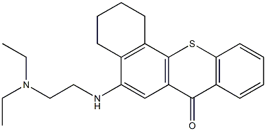 2-(beta-diethylaminoethylamino)-3,4-cyclohexenothiaxanthone Struktur