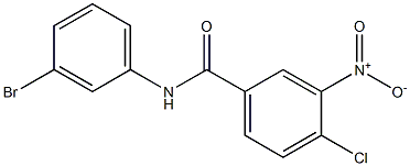 N-(3-bromophenyl)-4-chloro-3-nitrobenzamide 结构式