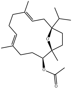 Incensole acetate Struktur