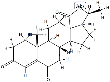 (20S)-20-Hydroxy-3,6-dioxopregn-4-en-18-oic acid γ-lactone Struktur