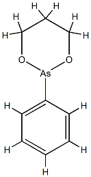 2-フェニル-1,3,2-ジオキサルセナン 化学構造式