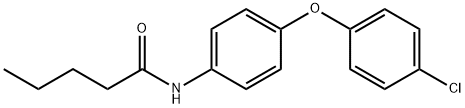 N-[4-(4-chlorophenoxy)phenyl]pentanamide Structure