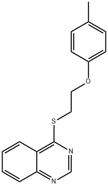 347341-56-4 4-{[2-(4-methylphenoxy)ethyl]sulfanyl}quinazoline