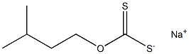 ジチオ炭酸O-(3-メチルブチル)S-ナトリウム 化学構造式