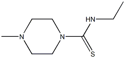 1-Piperazinecarbothioamide,N-ethyl-4-methyl-(9CI) 结构式