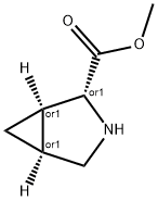 3-Azabicyclo[3.1.0]hexane-2-carboxylicacid,methylester,(1R,2R,5S)-rel- Structure